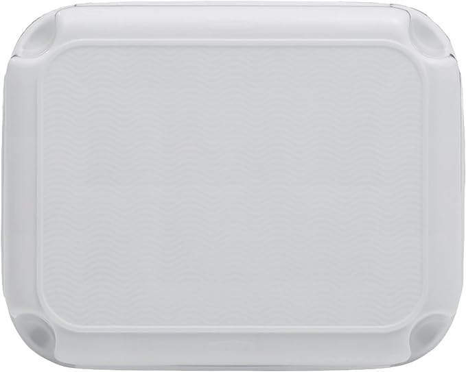Rubbermaid Step Stool 9.5-Inch High White Plastic Small Single Step Stool for Kids/Adults in Home/Kitchen/Laundry/Garage/Bathroom