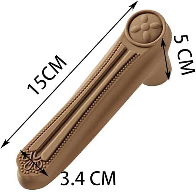 Brown Door Handle Protector, Baby Safety Anti-Collision Anti Static Electricity Door Handle Silicone Protective Cover for Edge Corner Children protectoin