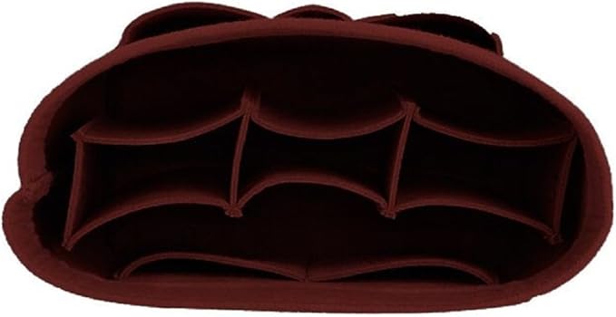 ZTUJO Purse Organizer Insert, Felt Bag Organizer For Handbag Purse Organizer,13 Colors, 6 Size (Medium, Wine Red)