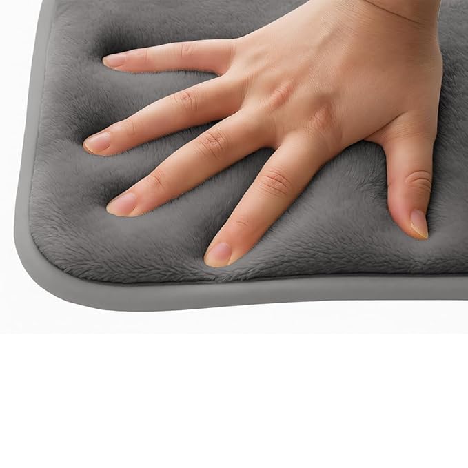 Baby Play Mat for Floor, 1.2″ Thick Foam 79X59 Playpen Mat, Ultra-Soft Velvet for Tummy Time & Crawling, Non-Slip Backing and Easy to Clean, Safe for Infants, Toddlers, and Kids (GRAY)