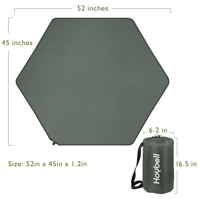 Playpen Mat, Compatible with Regalo My Play Play Yard, Self Inflatable Comfortable with Carry Case - Dark Grey