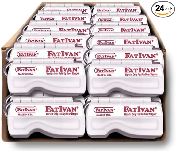 The Original Fat Ivan Fold Up Doorstop Wedge with Magnet - for Moving Office Home or School - Great for Police, Admin, Firefighters and Any time You Need a Door to Stay Open