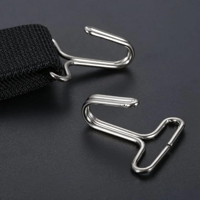 20 Pack Car Seat Covers Hooks Car Seat Protector Hook Metal Fixing Clips Elastic Strap Ends Fastener for Car Seat Cushion Mat Padding Dog Car Seat Cover Carseat Protector Driver Seat Pad