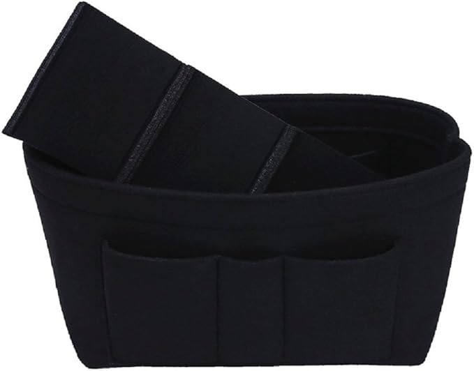 ZTUJO Purse Organizer Insert, Felt Bag Organizer For Handbag, 13 Colors, 6 Sizes (X-Large, Black)