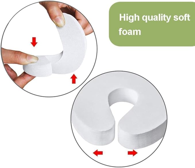[6 Pack -1.5CM] Door Pinch Guard,Door Safety for Children,Baby Proof Door Slam Stopper,Protect Child Fingers with Soft Foam Guard,Prevent Finger Pinch Injuries,Child or Pet from Getting Locked in Room
