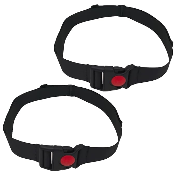 2 Pcs High Chair Straps Replacement Ingenuity Swing Child Stroller Baby 2-Point Safety Belt Kid Safe Strap Pushchair Security Harness for HighChair Belt,Child Infant Point Belt(Black)