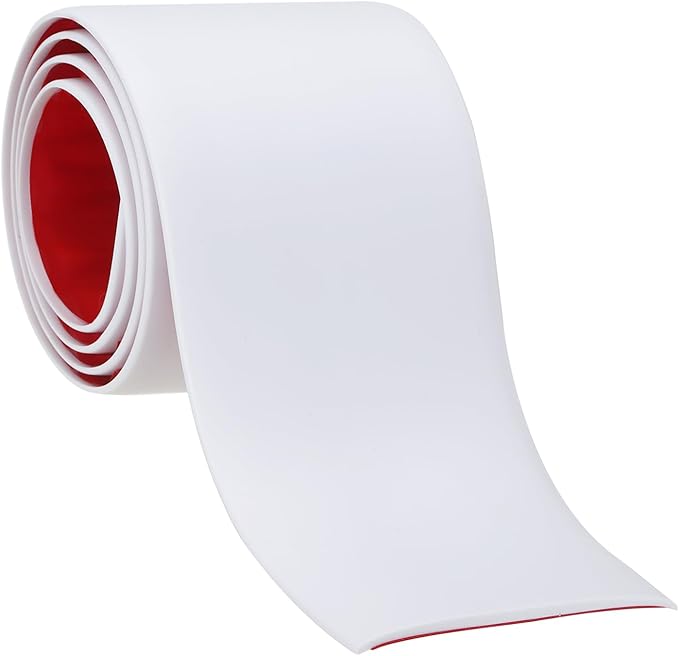 PATIKIL Self Adhesive Floor Transition Strip 3 in x 3 Ft, Vinyl Laminate Floor Flat Divider for Joining Floor Gaps Doorways Carpet Cover Floor Tiles White