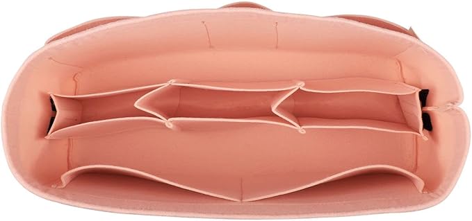 ZTUJO Purse Organizer Insert, Felt Bag Organizer For Handbag Purse Organizer,13 Colors, 6 Size (Medium, Brush Pink)