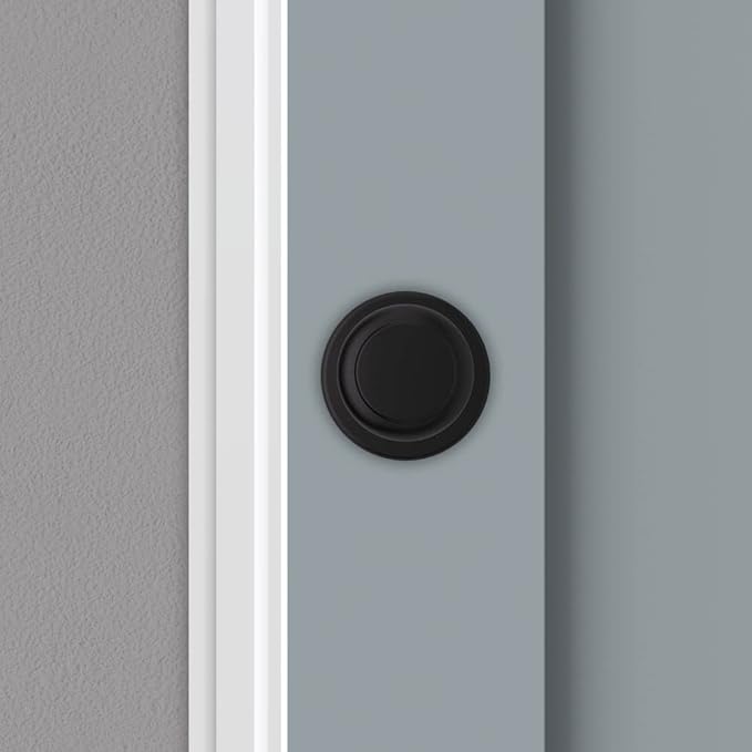 Kwikset Cove Dummy Door Knob, Single Sided Handle for Closets, French Double Doors, and Pantry, Matte Black Non-Turning Interior Push/Pull Door Knob