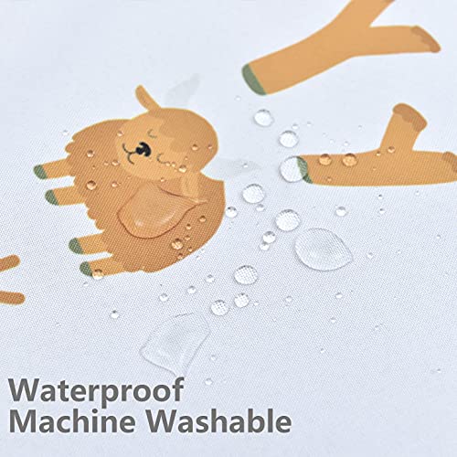Baby Splat Mat for Under High Chair and Arts and Crafts, 51" Waterproof Wipeable Floor Protector, Anti-Slip Washable Splash Mat