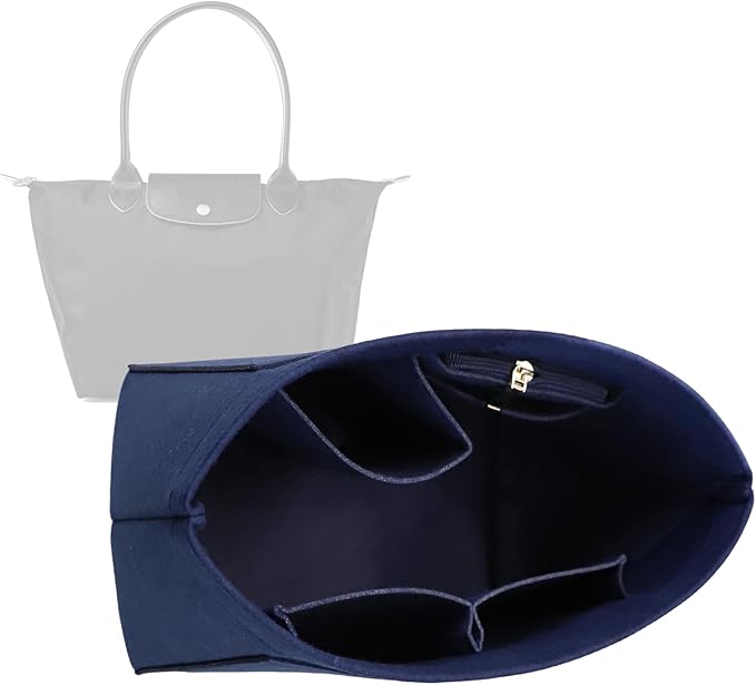Lckaey Purse Organizer for Le Pliage Handbags insert Organizer insert 1012blue-S