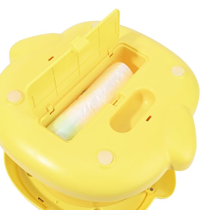 Bebamour Portable Potty Seat for Kids Travel - Foldable Training Toilet Chair for Toddler Girls with Storage Bags for Outdoor and Indoor Easy to Clean (Yellow)