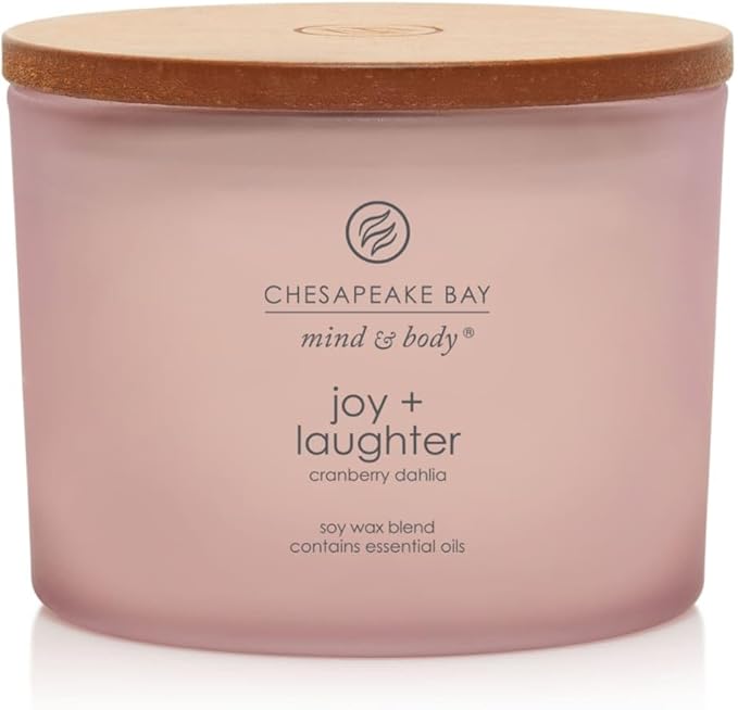 Chesapeake Bay Candle Scented Candle Joy + Laughter (Cranberry Dahlia) Coffee Table Home Décor