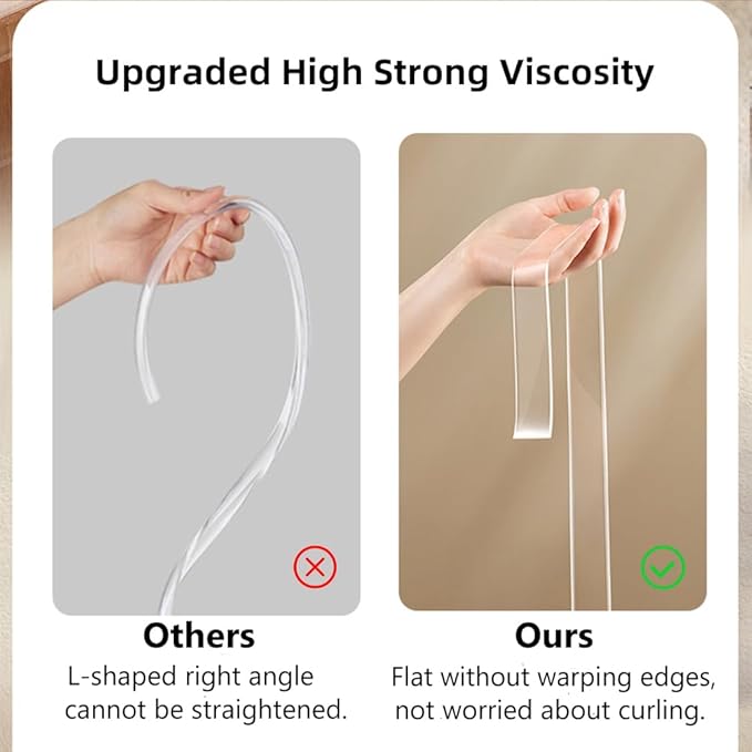 Baby Proofing Edge Protector for Kid Clear Edge Protector Strip Safety Corner Guards Child Proof Corner Bumper for Furniture 1.2in x 32.8ft