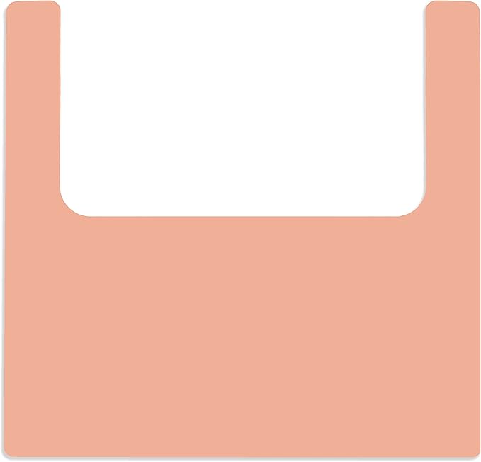 High Chair Placemat compatible with IKEA Antilop Baby High Chair - Dishwasher Safe, BPA Free Silicone Placemats - Baby Led Feeding Foods Placemat for Toddler and Babies (Peach)