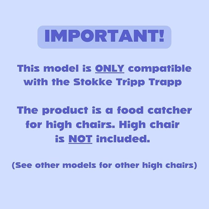 CATCHY - Food Catcher - Compatible with Stokke Tripp Trapp High Chair + 12 Other High Chairs - Highchair Sold Separately - Baby & Toddler Food & Mess Catcher - Under High Chair Accessory
