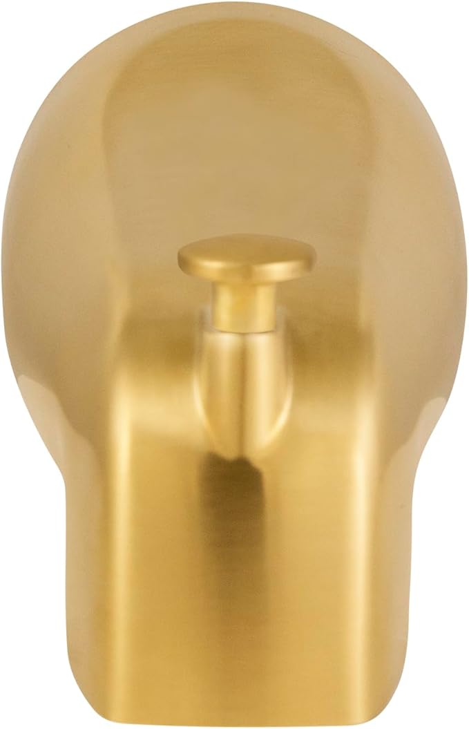 Design House 583880 Slip-On Pull-Up Wall Mount Tub Diverter Spout, Satin Gold