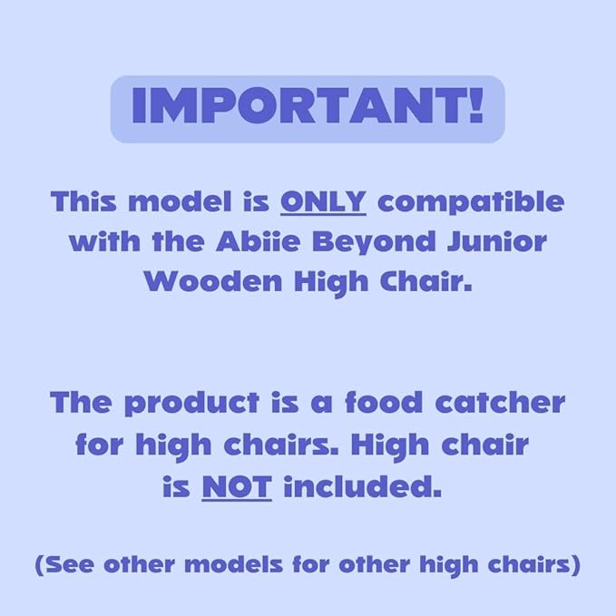 CATCHY - Food Catcher - Compatible with Abiie Beyond Junior High Chair + 12 Other High Chairs - Highchair Sold Separately - Baby & Toddler Food & Mess Catcher - Under High Chair Accessory