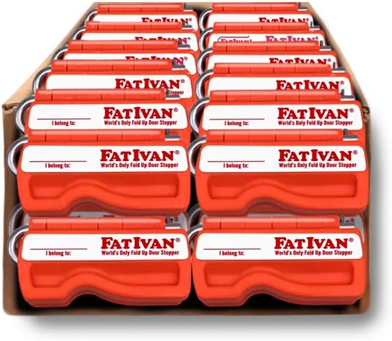 The Original Fat Ivan Fold Up Doorstop Wedge with Magnet - for Moving Office Home or School - Great for Police, Admin, Firefighters and Any time You Need a Door to Stay Open