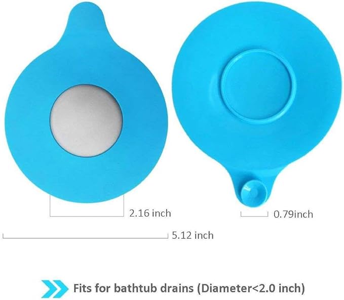 Tub Stopper Bathub Drain Plug, Konpex Soft Universal Silicone Bath, Kitchen Sink, Laundry Room Sink Drain Cover