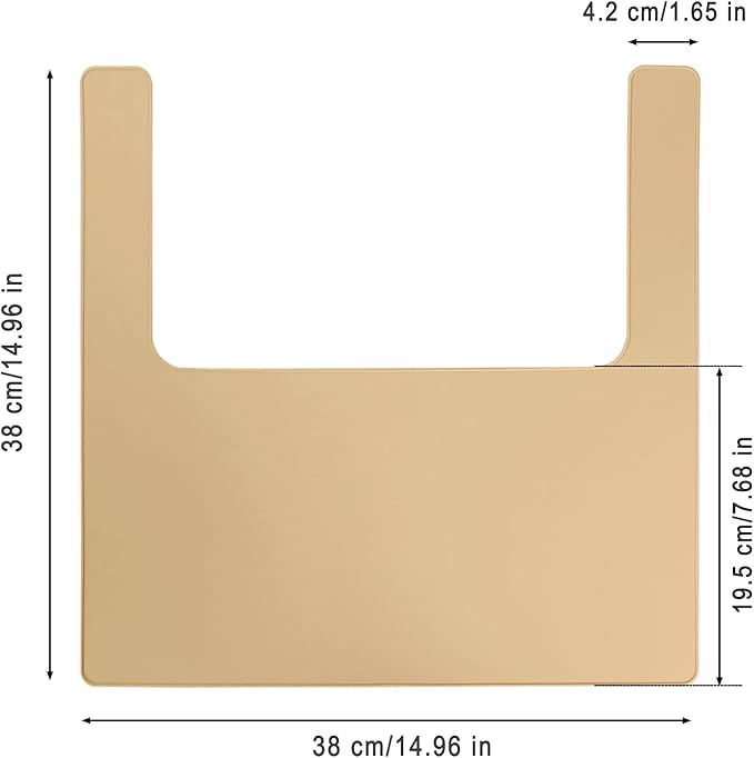 High Chair Placemat, Long Lasting High Chair Placemat Silicone, 2-Piece Set, Can Be Used Interchangeably, Suitable for IKEA Antilop Highchai, for Toddlers and Babies (Pink/Khaki)