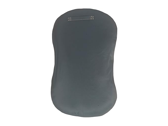 Mila Millie Water Resistant Removable Cover for Newborn Lounger | Minky Sensory Touch Slipcover for Baby Floor Seat | Premium Quality Soft Wipeable Fabric | Hypoallergenic (Stone)