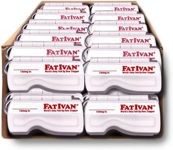 The Original Fat Ivan Fold Up Doorstop Wedge with Magnet - for Moving Office Home or School - Great for Police, Admin, Firefighters and Any time You Need a Door to Stay Open