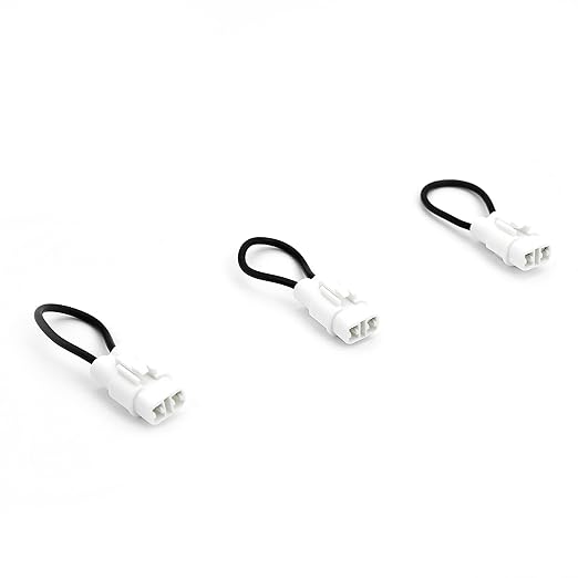 SAUTVS UTV Seat Belt Bypass, Harness Override Switch Connector Jumper Plug Clip Over Ride by-Pass for All Kawasaki Mule/ 2017+ Kawasaki Teryx X4, KRX 1000/ All Yamaha YXZ & Viking Accessories (3PCS)