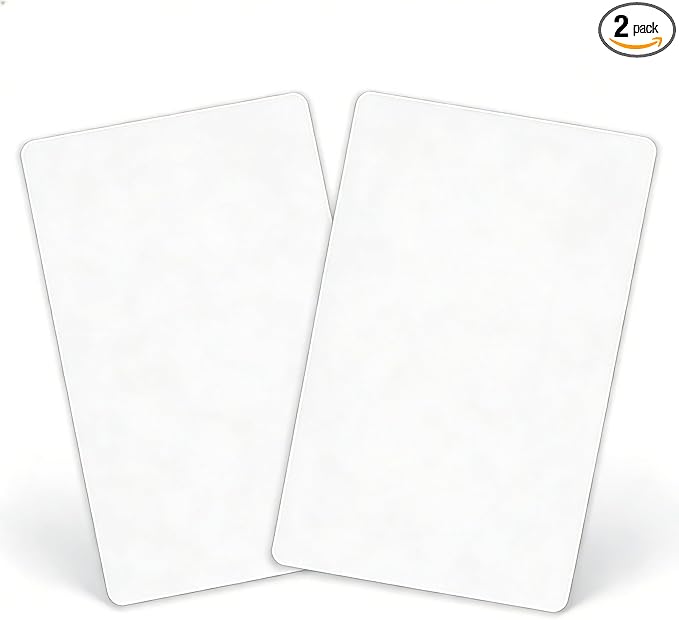 Screwless Blank Wall Plates 1-Gang Blank Switch Outlet Electrical Cover Plate Unbreakable Thermoplastic Faceplate for Decorative Receptacle Outlet Switch, White (2 Pack)
