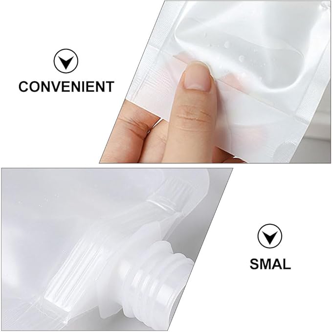 KALLORY 13Pack Travel Pouches for Toiletries,TSA Approved,Portable Containers,Stand Up Pouch,Refillable Travel Accessories for Shampoo Conditioner Lotion Soap Liquids (30/50/100ml)