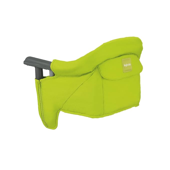 Inglesina Fast Table Chair, Lime - Portable Baby High Chair - for Babies & Toddlers up to 37 lbs - Collapsible Design - Fits Tables 0.8'' to 3.5'' Thick - Compact & Easy to Use - Travel Bag Included
