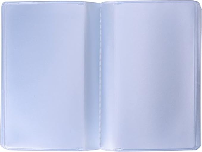 Shappy 2 Pieces Plastic Wallet Insert Credit Card Holder with 10 Page 20 Slots and 10 Page 10 Slots, 9.5 x 6.5 cm, Transparent