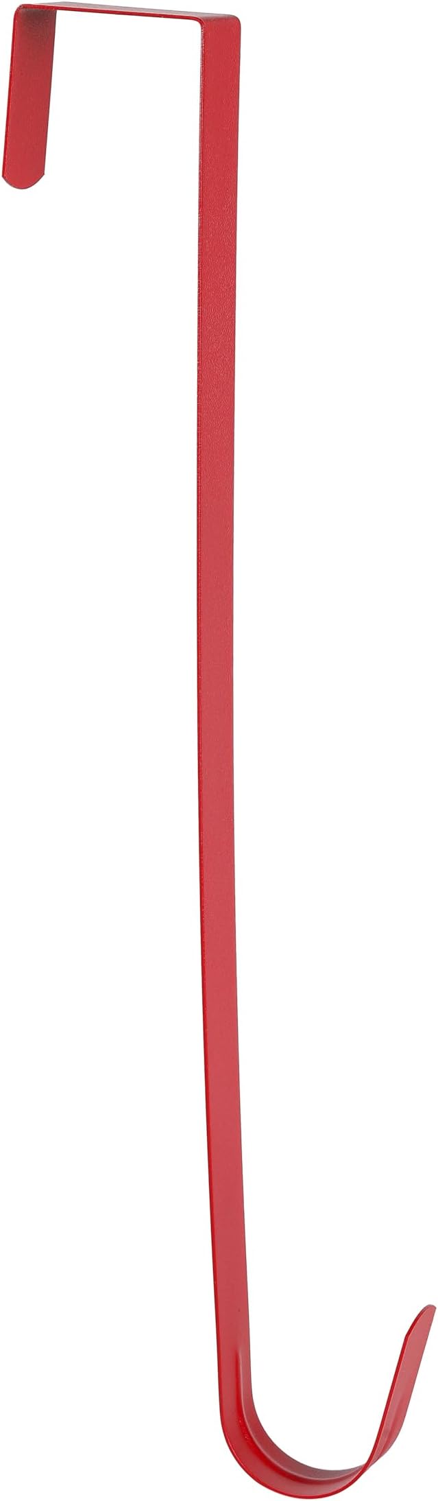 Sattiyrch 15" Wreath Hanger for Front Door,Sturdy Steel Wreath Door Hanger,Over The Door Hanger Hook (Red,4)