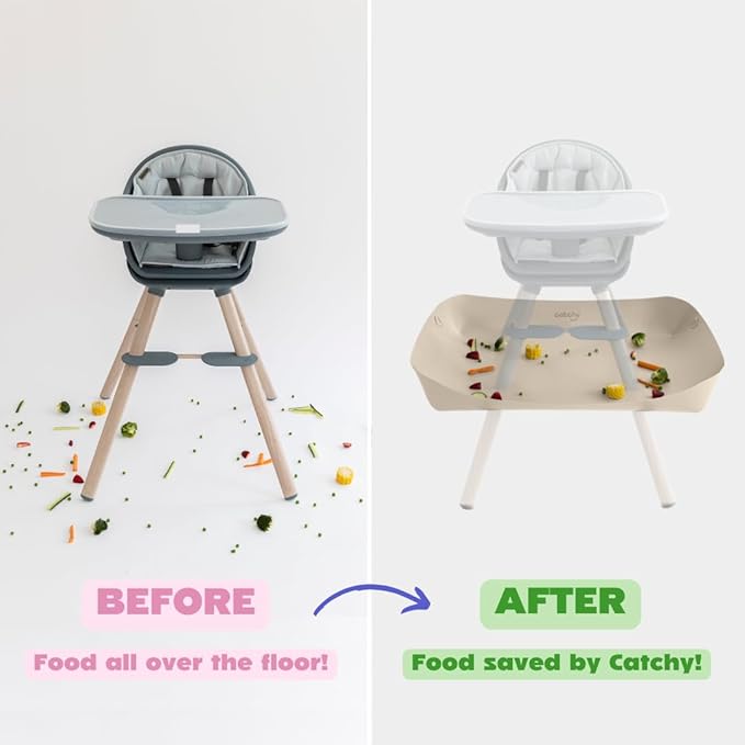 CATCHY - Food Catcher - Compatible with Maxi-COSI Moa 8-in-1 High Chair + 12 Other High Chairs - Highchair Sold Separately - Baby & Toddler Food & Mess Catcher - Under High Chair Accessory