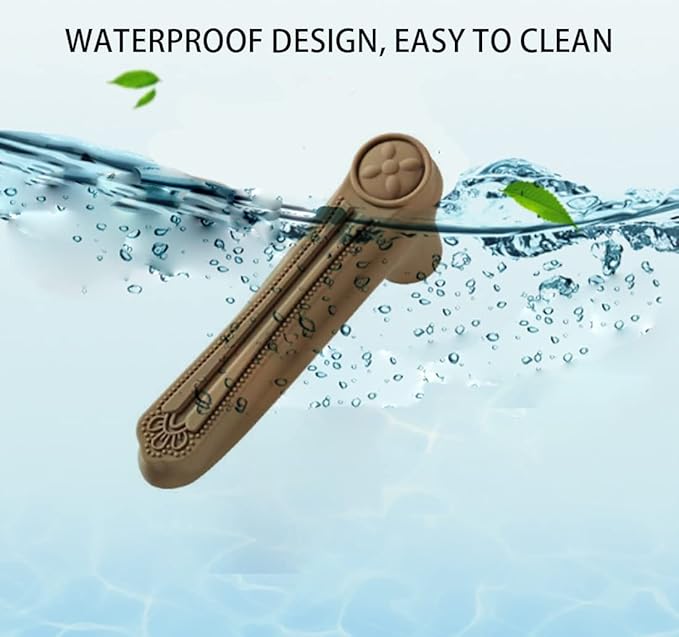 Brown Door Handle Protector, Baby Safety Anti-Collision Anti Static Electricity Door Handle Silicone Protective Cover for Edge Corner Children protectoin