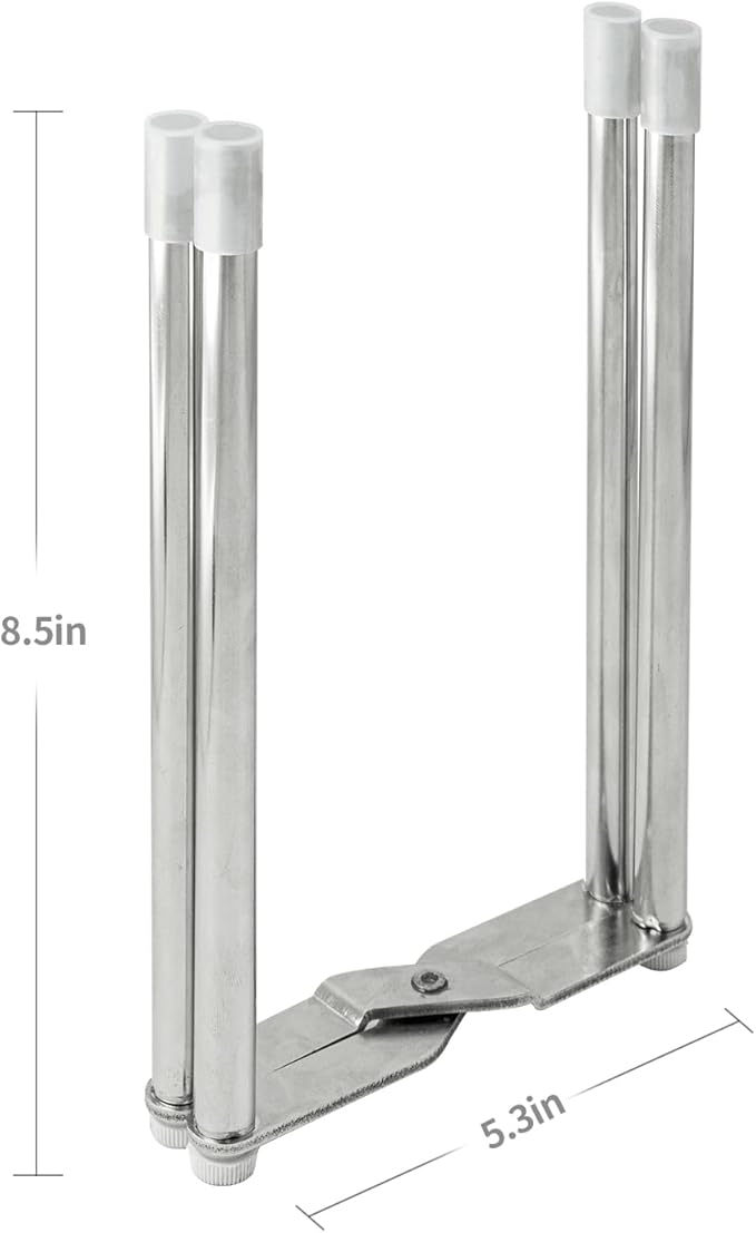 Mukkuri Drying Rack, Stainless Steel Kitchen Stand Holder for Bottles, Cups and Plastic Bags, Multifunctional Countertop Shelf