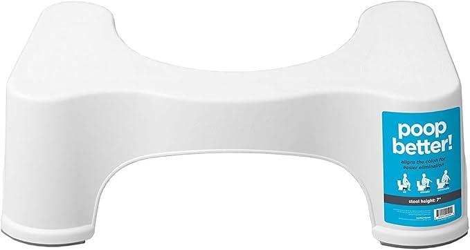 Squatty Potty The Original Bathroom Toilet Stool, 7 Inch height, White