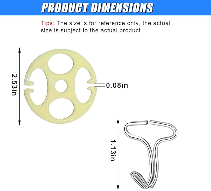 Car Seat Cover Plum Plate Metal Hooks, Card Fixed Fastener Buckle Replacement with 24 Metal Car Seat Hooks Locking Clip & 24 Plastic Chucks, Vehicle Seat Cover Accessories (48Pcs/Yellow)