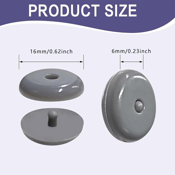 10 Sets Universal Fit Seatbelt Stopper Kit, Snap-on Seat Belt Button Stop, Car Accessories Plastic No Welding Required Seat Belt Buckle Button Prevent Seatbelt Clip from Sliding Down (Gray)