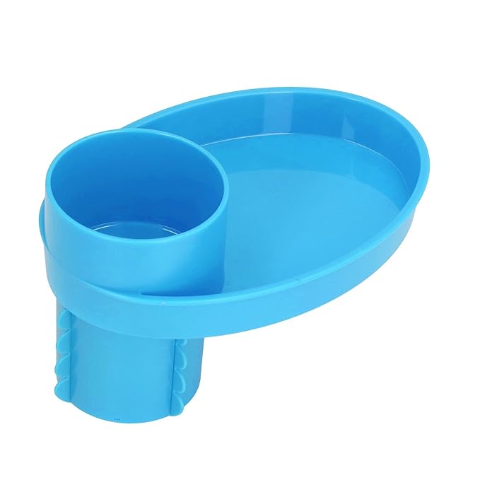 Keenso Car Seat Snack Tray,Portable Travel Rotating Cup Holder Plate for Car Seats, Booster,Stroller (#13)
