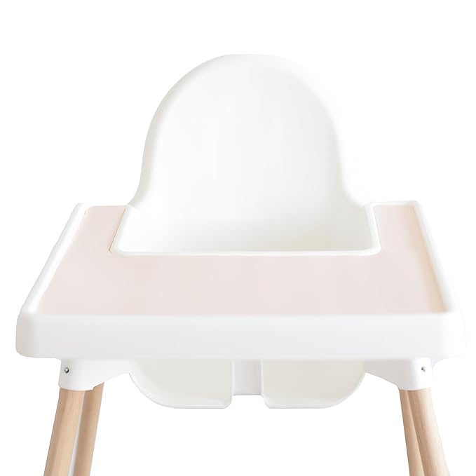 Yeah Baby Goods Placemats Compatible with The IKEA Antilop Highchair (Blushing Beige) - Food-Grade Silicone Highchair Tray Mat – Easy to Clean, High Chair Accessory