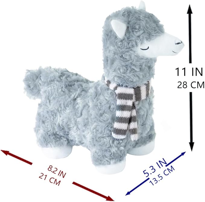 Marwood Cute Door Stopper Decorative Door Stops for Home and Office, Goat with Scarf Weighted Interior Doorstop Fabric Stuffed Animal Door Stopper Floor Decorative