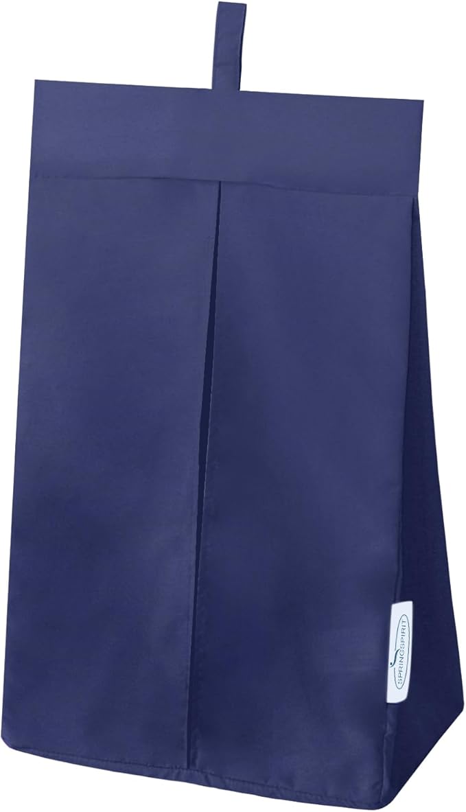 SPRINGSPIRIT Diaper Stacker Caddy Organizer Easy Access & Dustproof Portable Hand Free Diaper Holder for Adults or Nursery, Machine Washable Navy