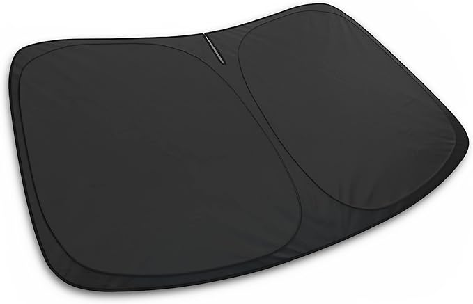 Autotech Park Foldable Sunshade Compatible with 2022-2025 Rivian R1S and R1T, UV Reflective and Easy Storage, Custom-fit Car Windshield Sun Shade