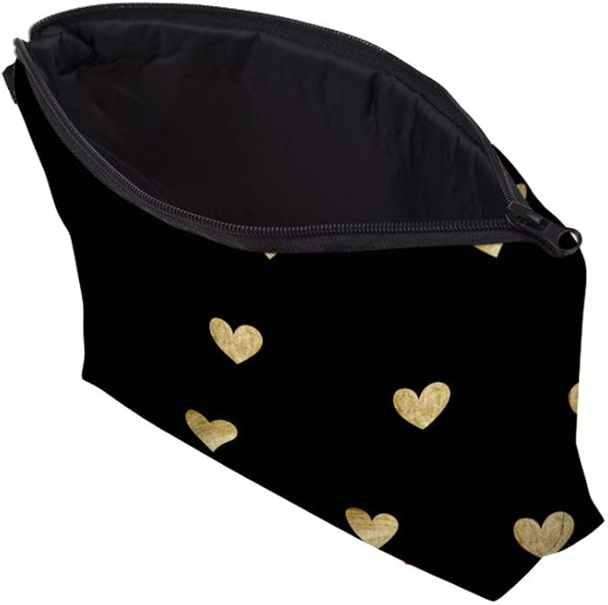 Deanfun Small Makeup Case - Cute and Waterproof Cosmetic Bag for Women(Heart D5-51356)
