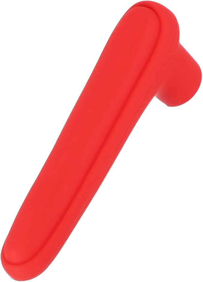 uxcell Door Handle Covers, Silicone Safety Doors Knob Handle Protector Covers Anti-Collision Soft Doors Pull Cover for Bedrooms Bathrooms Offices, Red