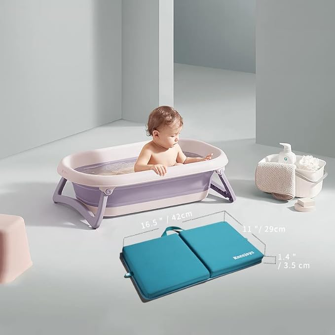 Kneejoys Kneeling Pad for Women & Men - Bath & Garden Kneeler, Knee Cushion for Baby Bathing & Yoga (Turquoise Blue)