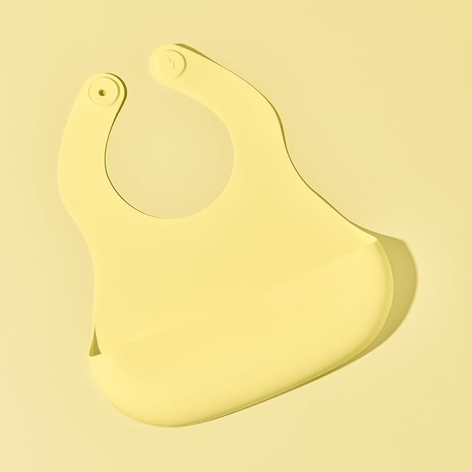 Magnetic Silicone Baby Bib – Waterproof, Dishwasher Safe, BPA Free Food-Grade, Feeding Bib for Infants and Toddlers