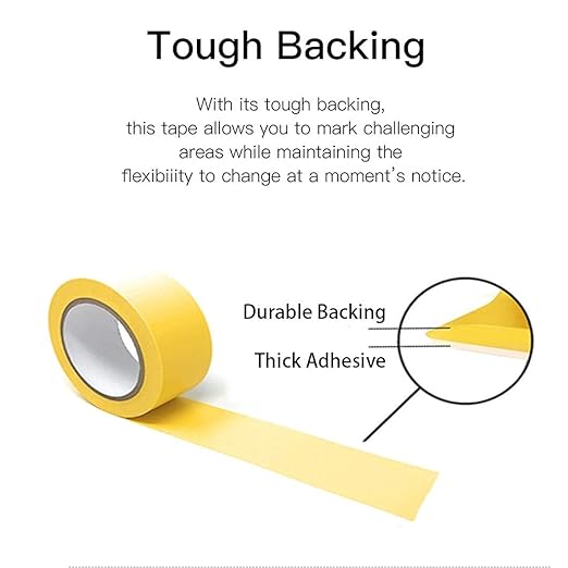 APT, Multi Color Marking Tape, Premium Safety Marking and Dance Floor Splicing Tape, 6 mil Thick (Black, 1 Roll)