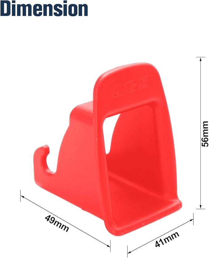 ISOFIX Interface Belt Latch Guide, 2 Pcs Car Seat ISOFIX Interface Buckle Fixed Guide Groove Car Seat Bracket Connector, Red